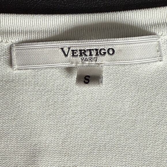 VERTIGO PARIS S Floral Beaded Sequined Cardigan Vibrant Abstract Y2K Art To Wear - Picture 16 of 16